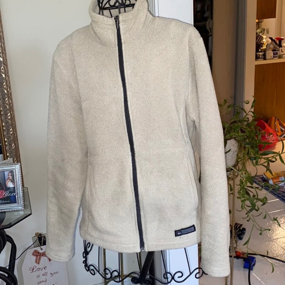 REI SIZE SMALL active wear zip front Fleece jacket